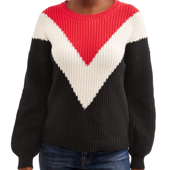 Time and Tru Sweaters - 🍁HOST PICK🍁 Time and Tru Knit Cheveron Sweater
